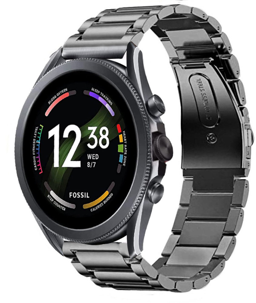 Strap-it® Strap-it Fossil Gen 6 44mm Titanarmband (Graphit) Strap-it® Strap-it Fossil Gen 6 44mm Titanarmband (Graphit)