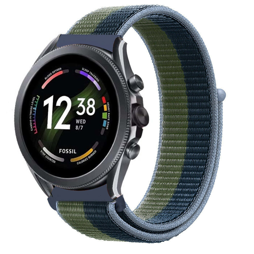 Strap-it® Strap-it Fossil Gen 6 44mm Nylon Armband (Grün) Strap-it® Strap-it Fossil Gen 6 44mm Nylon Armband (Grün)