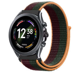 Strap-it® Fossil Gen 6 44mm Nylon Armband (Dunkelkirsche) Strap-it® Fossil Gen 6 44mm Nylon Armband (Dunkelkirsche)