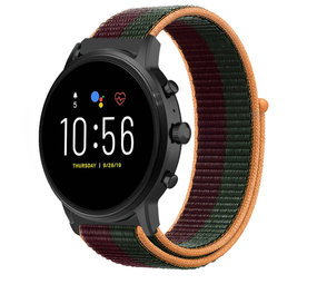 Strap-it® Fossil Gen 5 Nylon Armband (Dunkelkirsche) Strap-it® Fossil Gen 5 Nylon Armband (Dunkelkirsche)