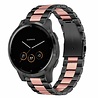 Strap-it® Strap-it Garmin Vivoactive 4s 40mm Stahlarmband (Schwarz/Rosa) Strap-it® Strap-it Garmin Vivoactive 4s 40mm Stahlarmband (Schwarz/Rosa)