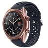 Strap-it® Strap-it Samsung Galaxy Watch 3 - 41mm Silikonarmband mit Löchern (Dunkelblau) Strap-it® Strap-it Samsung Galaxy Watch 3 - 41mm Silikonarmband mit Löchern (Dunkelblau)