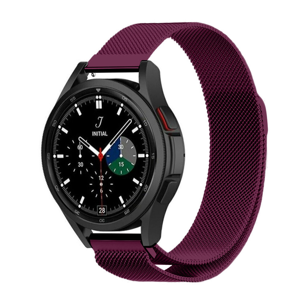 Strap-it® Strap-it Samsung Galaxy Watch 4 Classic 42mm Milanese Armband (Lila)