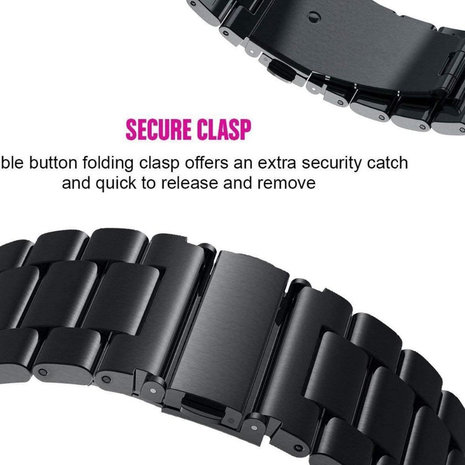 Strap-it® Strap-it Samsung Galaxy Watch 3 45mm Titanarmband (Schwarz) Strap-it® Strap-it Samsung Galaxy Watch 3 45mm Titanarmband (Schwarz)