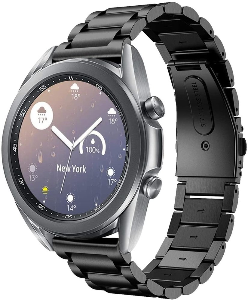 Strap-it® Strap-it Samsung Galaxy Watch 3 41mm Titanarmband (Schwarz) Strap-it® Strap-it Samsung Galaxy Watch 3 41mm Titanarmband (Schwarz)
