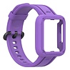 Strap-it® Strap-it Xiaomi Mi Watch Lite Silikonarmband mit Rahmen (Violett) Strap-it® Strap-it Xiaomi Mi Watch Lite Silikonarmband mit Rahmen (Violett)