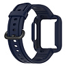 Strap-it® Strap-it Xiaomi Mi Watch Lite Silikonarmband mit Rahmen (Dunkelblau) Strap-it® Strap-it Xiaomi Mi Watch Lite Silikonarmband mit Rahmen (Dunkelblau)