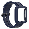 Strap-it® Strap-it Xiaomi Mi Watch Lite Silikonarmband mit Rahmen (Dunkelblau) Strap-it® Strap-it Xiaomi Mi Watch Lite Silikonarmband mit Rahmen (Dunkelblau)