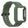 Strap-it® Strap-it Xiaomi Mi Watch Lite Silikonarmband mit Rahmen (Dunkelgrün) Strap-it® Strap-it Xiaomi Mi Watch Lite Silikonarmband mit Rahmen (Dunkelgrün)