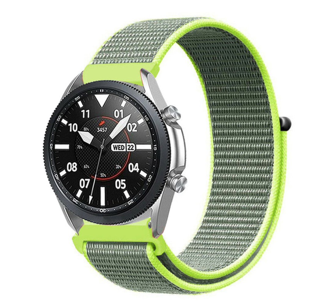 Strap-it® Strap-it Samsung Galaxy Watch 3 45mm Nylon Armband (Fluoreszierend) Strap-it® Strap-it Samsung Galaxy Watch 3 45mm Nylon Armband (Fluoreszierend)