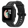 Strap-it® Strap-it Xiaomi Mi Watch Lite Silikonarmband mit Rahmen (Schwarz) Strap-it® Strap-it Xiaomi Mi Watch Lite Silikonarmband mit Rahmen (Schwarz)