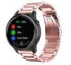 Strap-it® Strap-it Garmin Vivoactive 4 45mm Stahlarmband (Rosa)