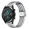 Strap-it® Strap-it Huawei Watch GT 2 Edelstahlarmband (Silber/Schwarz) Strap-it® Strap-it Huawei Watch GT 2 Edelstahlarmband (Silber/Schwarz)
