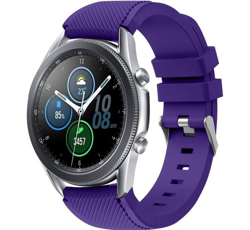 Strap-it® Strap-it Samsung Galaxy Watch 3 45mm Silikonarmband (Violett)