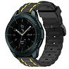 Strap-it® Strap-it Samsung Galaxy Watch 42mm Sport Schnallenarmband (Schwarz/Gelb) Strap-it® Strap-it Samsung Galaxy Watch 42mm Sport Schnallenarmband (Schwarz/Gelb)