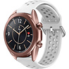 Strap-it® Strap-it Samsung Galaxy Watch 3 - 41mm Silikonarmband mit Löchern (Weiß) Strap-it® Strap-it Samsung Galaxy Watch 3 - 41mm Silikonarmband mit Löchern (Weiß)