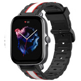 Strap-it® Amazfit GTS 3 Special Edition Armband (Schwarz/Weiß) Strap-it® Amazfit GTS 3 Special Edition Armband (Schwarz/Weiß)