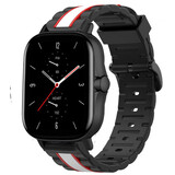 Strap-it® Amazfit GTS 2 Special Edition Armband (Schwarz/Weiß) Strap-it® Amazfit GTS 2 Special Edition Armband (Schwarz/Weiß)