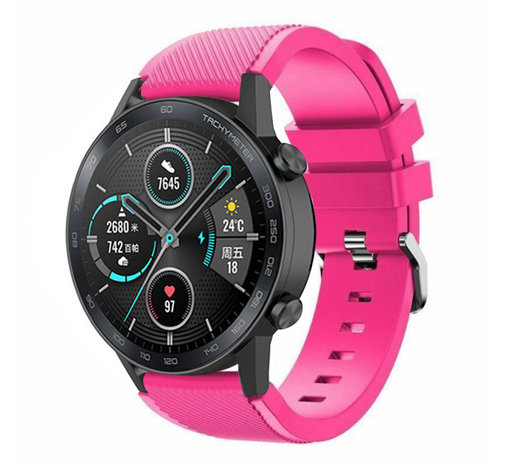 Strap-it® Strap-it Honor Magic Watch 2 Silikonarmband (Pink)