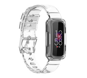 Strap-it® Fitbit Luxe Clear TPU-Armband (Transparent) Strap-it® Fitbit Luxe Clear TPU-Armband (Transparent)