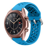 Strap-it® Samsung Galaxy Watch 3 - 41mm Silikonarmband mit Löchern (Hellblau) Strap-it® Samsung Galaxy Watch 3 - 41mm Silikonarmband mit Löchern (Hellblau)