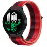 Strap-it® Samsung Galaxy Watch 4 44mm Nylon Armband (Kirschmagenta) Strap-it® Samsung Galaxy Watch 4 44mm Nylon Armband (Kirschmagenta)