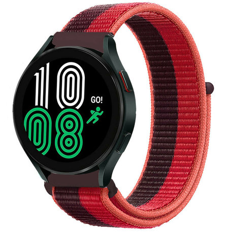 Strap-it® Strap-it Samsung Galaxy Watch 4 40mm Nylon Armband (Kirschmagenta)