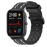 Strap-it® Xiaomi Amazfit GTS Sport Schnallenarmband (Schwarz/Weiß) Strap-it® Xiaomi Amazfit GTS Sport Schnallenarmband (Schwarz/Weiß)