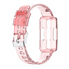 Strap-it® Strap-it Fitbit Luxe Clear TPU-Armband (Transparent-Pink) Strap-it® Strap-it Fitbit Luxe Clear TPU-Armband (Transparent-Pink)