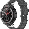 Strap-it® Strap-it Amazfit T-Rex (Pro) Nylon Segeltuch Armband (Grau) Strap-it® Strap-it Amazfit T-Rex (Pro) Nylon Segeltuch Armband (Grau)