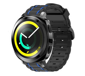 Strap-it® Samsung Gear Sport Sport Schnallenarmband (Schwarz/Blau) Strap-it® Samsung Gear Sport Sport Schnallenarmband (Schwarz/Blau)