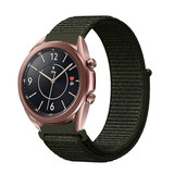 Strap-it® Samsung Galaxy Watch 3 41mm Nylon Armband (Dunkelgrün) Strap-it® Samsung Galaxy Watch 3 41mm Nylon Armband (Dunkelgrün)
