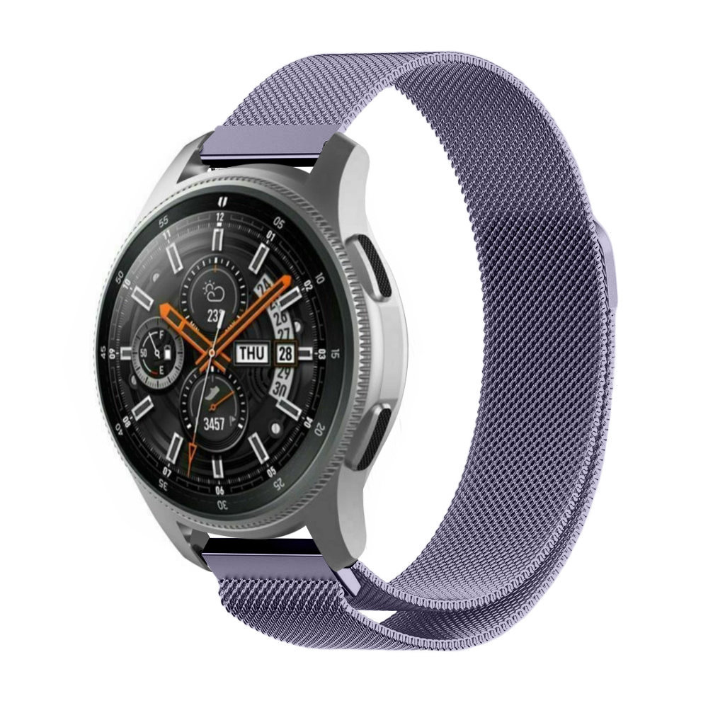 Strap-it® Strap-it Samsung Galaxy Watch 46mm Milanese Armband (Hellviolett)