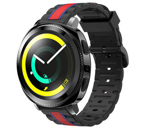 Strap-it® Samsung Gear Sport Special Edition Armband (Schwarz/Rot) Strap-it® Samsung Gear Sport Special Edition Armband (Schwarz/Rot)