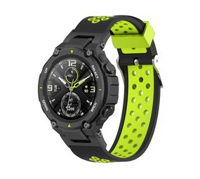 Strap-it® Amazfit T-Rex (Pro) Sportarmband (Schwarz/Grün) Strap-it® Amazfit T-Rex (Pro) Sportarmband (Schwarz/Grün)