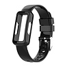 Strap-it® Strap-it Fitbit Luxe Clear TPU-Armband (Schwarz) Strap-it® Strap-it Fitbit Luxe Clear TPU-Armband (Schwarz)