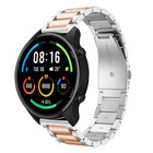Strap-it® Strap-it Xiaomi Mi Watch Stahlarmband (Silber/Rosagold)