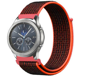 Strap-it® Samsung Gear S3 Nylon Armband (Schwarz/Orange) Strap-it® Samsung Gear S3 Nylon Armband (Schwarz/Orange)