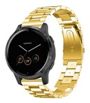 Strap-it® Strap-it Garmin Vivoactive 4s 40mm Stahlarmband (Gold)