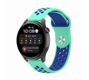 Strap-it® Huawei Watch 3 (Pro) Sportarmband (Aqua/Blau) Strap-it® Huawei Watch 3 (Pro) Sportarmband (Aqua/Blau)