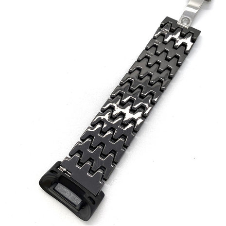 Strap-it® Strap-it Fitbit Charge 5 Drache Stahlarmband (Schwarz) Strap-it® Strap-it Fitbit Charge 5 Drache Stahlarmband (Schwarz)