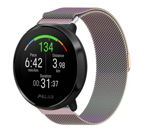 Strap-it® Polar Vantage M Milanese Armband (Regenbogen) Strap-it® Polar Vantage M Milanese Armband (Regenbogen)