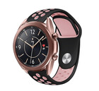 Strap-it® Strap-it Samsung Galaxy Watch 3 41mm Sportarmband (Schwarz/Rosa)