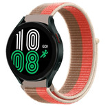 Strap-it® Samsung Galaxy Watch 4 40mm Nylon Armband (Rosa Pomelo)
