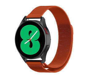 Strap-it® Samsung Galaxy Watch 4 - 40mm Milanese Armband (Orange) Strap-it® Samsung Galaxy Watch 4 - 40mm Milanese Armband (Orange)