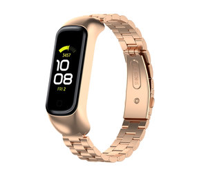 Strap-it® Samsung Galaxy Fit 2 Stahlarmband (Rosagold)