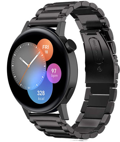 Strap-it® Strap-it Huawei Watch GT3 42mm Titanarmband (Schwarz) Strap-it® Strap-it Huawei Watch GT3 42mm Titanarmband (Schwarz)