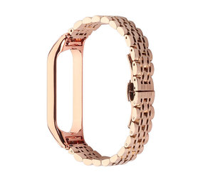 Strap-it® Xiaomi Mi Band 7 Metallarmband (Rosagold) Strap-it® Xiaomi Mi Band 7 Metallarmband (Rosagold)