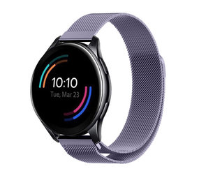 Strap-it® OnePlus Watch Milanese Armband (Hellviolett)
