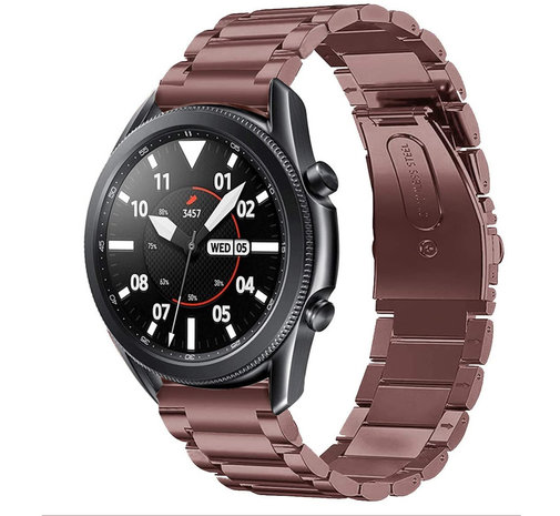 Strap-it® Strap-it Samsung Galaxy Watch 3 45mm Stahlarmband (Bronze-Gold) Strap-it® Strap-it Samsung Galaxy Watch 3 45mm Stahlarmband (Bronze-Gold)